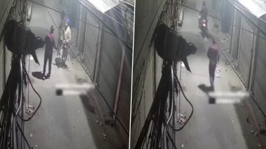 Punjab: Bike-Borne Nihang Sikhs Attack Person Walking on Empty Road, Steal Two Mobile Phones From Him in Ludhiana (Watch Video)